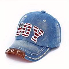Vintage Distressed Denim Cap Baseball Cap Outdoor Traveling