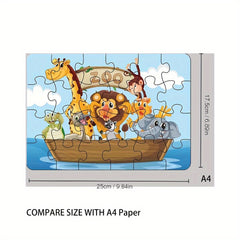 12 Boxes Cartoon Jigsaw Puzzle Insect Farm Animal Primary 24pcs