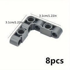 8pcs Right Angle Beam Connectors for 4X4 Bricks