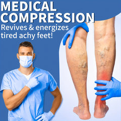 10 Pairs Knee High Copper Compression Socks for Men & Women
