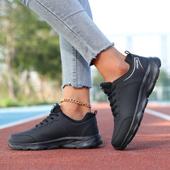 Women's Lightweight Lace-Up Casual Running Shoes Low Sports Sneakers