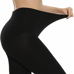 Women's High Waisted Thermal Pantyhose Slim Fit Leggings