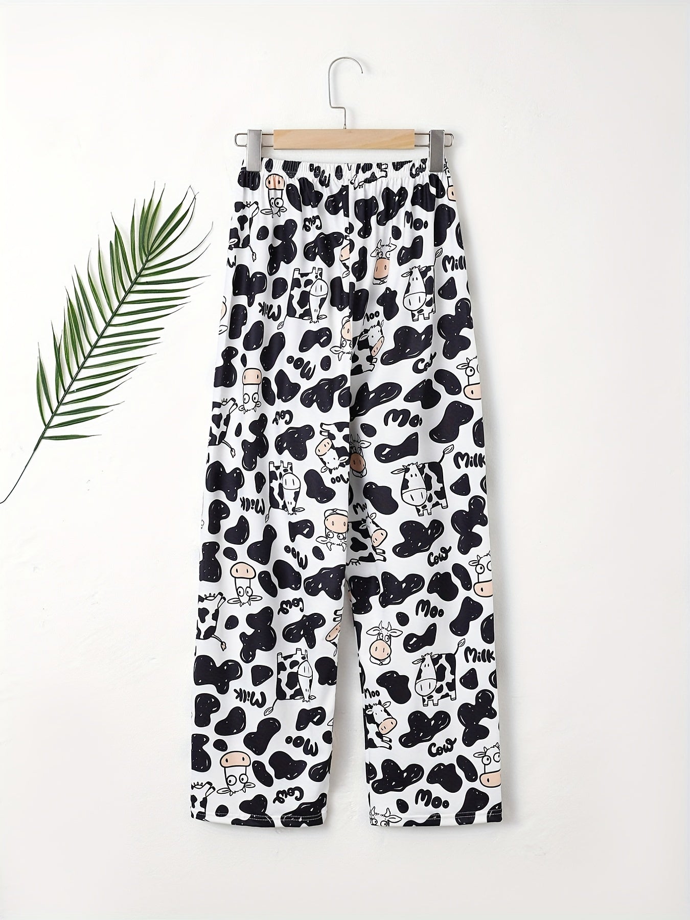 Cow Print Sleep Bottoms Casual & Home Sleep Pants Women's Sleepwear