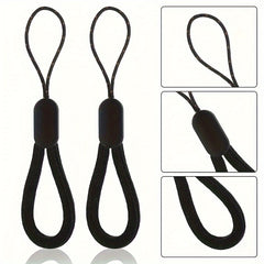 6pcs Adjustable Finger Wrist Strap Short Rope Colorful Nylon Strap