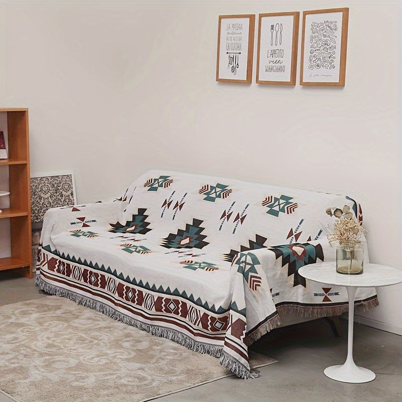 Vintage Picnic Mat Bohemian Style Blanket for Camping