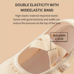 Girl's Canvas Ballet Shoes Non Slip Adjustable Dance Shoes