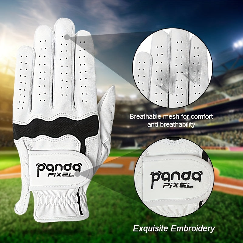 Pixel Panda 1PC Golf Glove High Quality Leather Left Hand Golf Glove