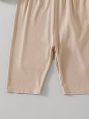 3pcs Girls Thin Casual Elastic Waist Safety Shorts Leggings Under Skirt Dress