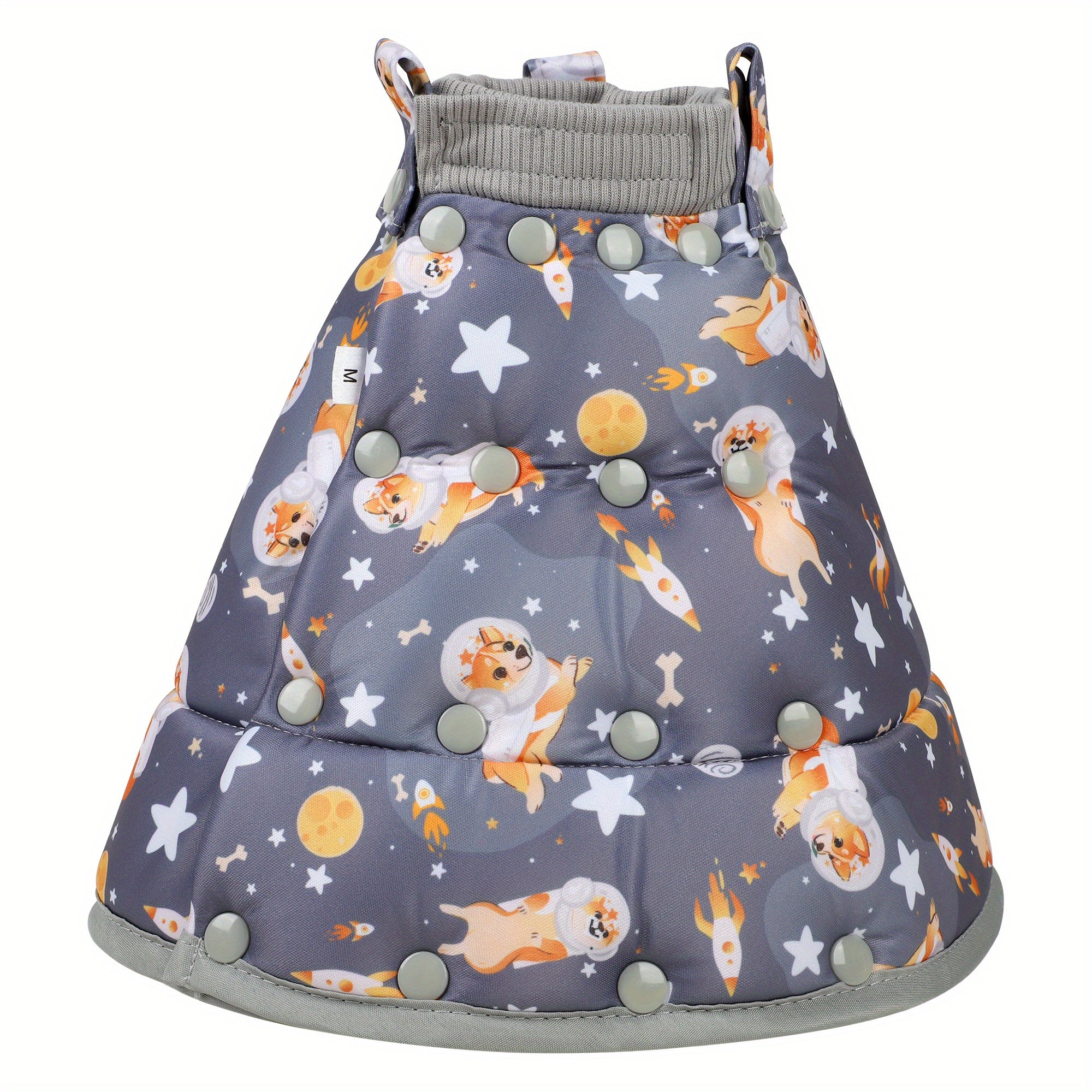 Adjustable Space Dog Graphic Cat Cone Collar