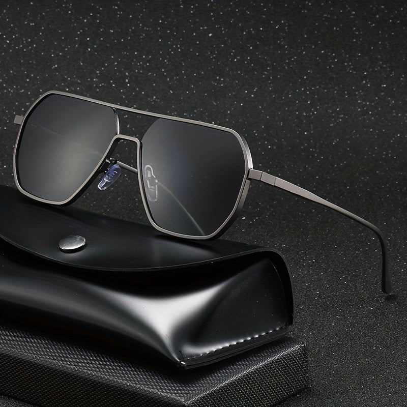 Men's Large Frame Polarized Sunglasses Classic Aluminum Magnesium Sun