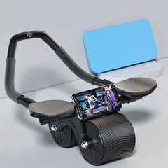 Auto Rebound Fitness Roller Wheel Abdominal Exercise with Elbow Pads