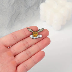 Cartoon Ball With Wings Enamel Pin Brooch