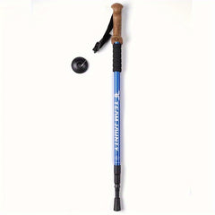 Aluminum Trekking Pole Lightweight Hiking Stick Telescopic Walki