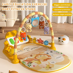 Kids Fitness Rack Music Foot Piano 0-18 Months Bed Bell Rattle Educational Toy