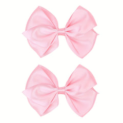 2pcs Satin Bow 10-16 Cm Headwear Princess Hair Accessories for Party