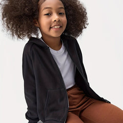 Girl's Zip Up Long Sleeve Hoodie Cardigan Jacket