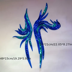Sequin Embroidered Applique Patch Decorative Flower Wedding Dress Sewing