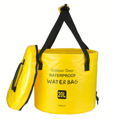 20L Foldable Bucket With Lid Portable Folding Bucket Washbasin