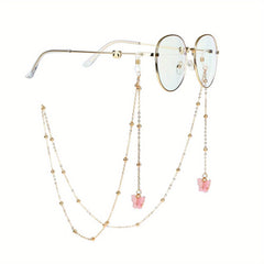 Butterfly Beads Glasses Chain Mask Holder