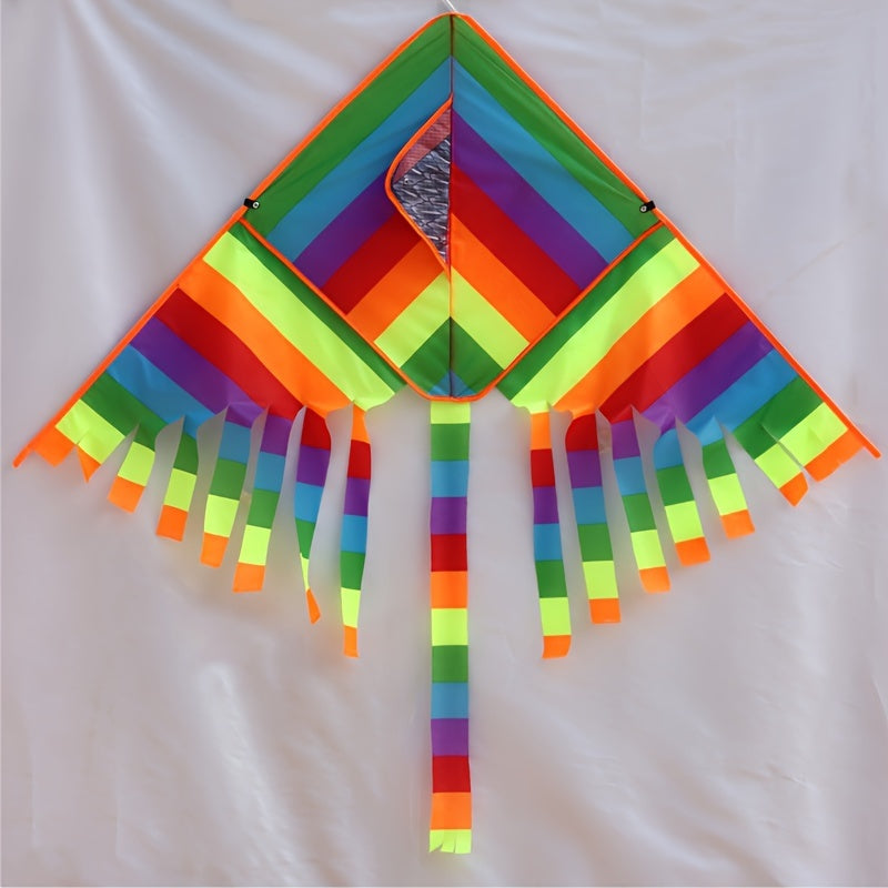 Rainbow Triangle Kite for Outdoor Fun