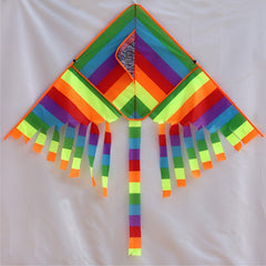 Rainbow Triangle Kite for Outdoor Fun
