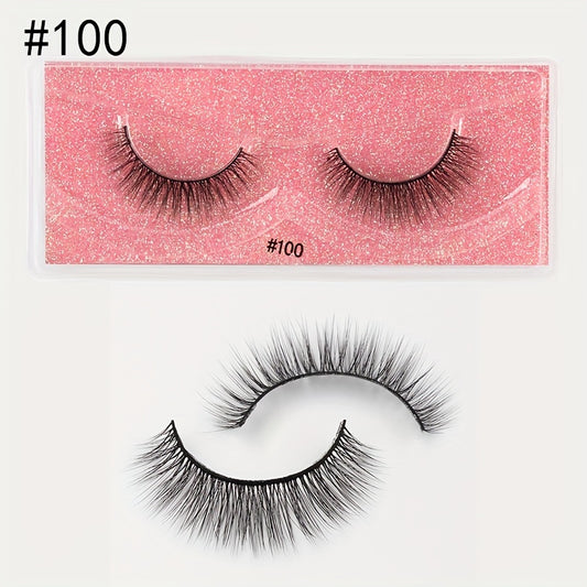 Natural Effect Faux Mink Hair False Eyelashes