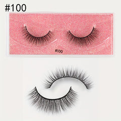 Natural Effect Faux Mink Hair False Eyelashes
