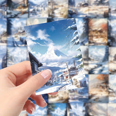 60pcs Winter Scenery Stickers for Water Bottles Laptops Phones