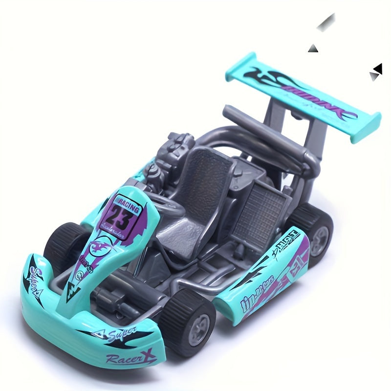 1 32 Alloy Pull back Kart Model Racing Car light Green
