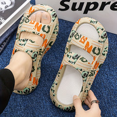 Men's Camo Platform Slides Anti-Skid Slippers