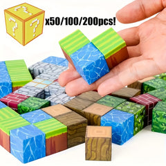 50 100pcs Magnetic Building Blocks Set for Boys Girls Cube Building Toys