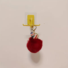 Rabbit Fur Ball Keychain for Purse Bag Pendant