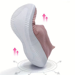 Women's Lightweight Mesh Slip-On Sneakers for Outdoor Walking