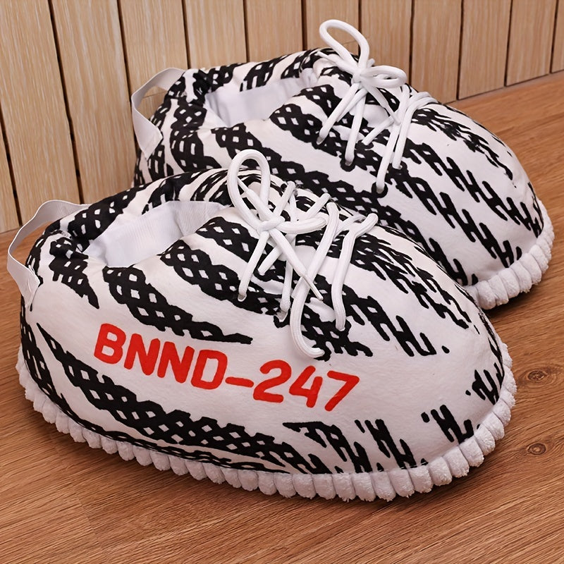 Men's Puffy Slipper Lace Up Home Slipper