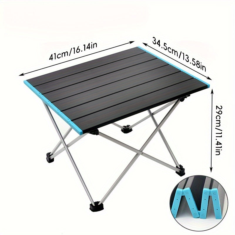 Ultralight Aluminum Folding Camping Table with Carry Bag