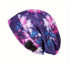 Tie Dye Beanie Hip Hop Hat Unisex Slouchy Lightweight Elastic Skull Cap