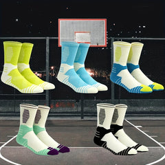 Breathable Cotton Mid-calf Socks for Running Training