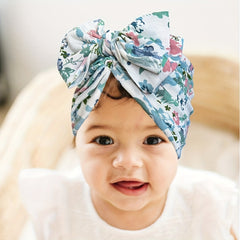 Printed Donut Kids' Baby Hat with Bow, Soft & Comfortable, Newborn Autumn Winter