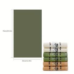 Bamboo Fiber Hand Towel Absorbent Jacquard 13x29in Soft Face Wash Towel
