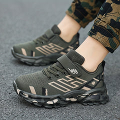 Boys Casual Low Top Woven Shoes Breathable Lightweight Sneakers