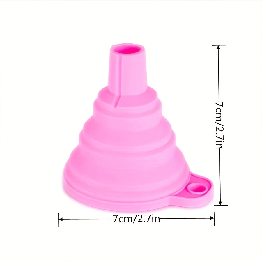 Portable Silicone Funnel Foldable Kitchen Cooking Tool for Easy Pouring