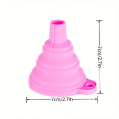 Portable Silicone Funnel Foldable Kitchen Cooking Tool for Easy Pouring