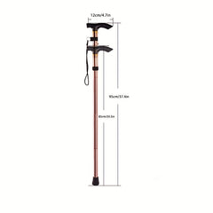 Folding Trekking Pole Telescopic Walking Cane for Outdoor Travel Climbing