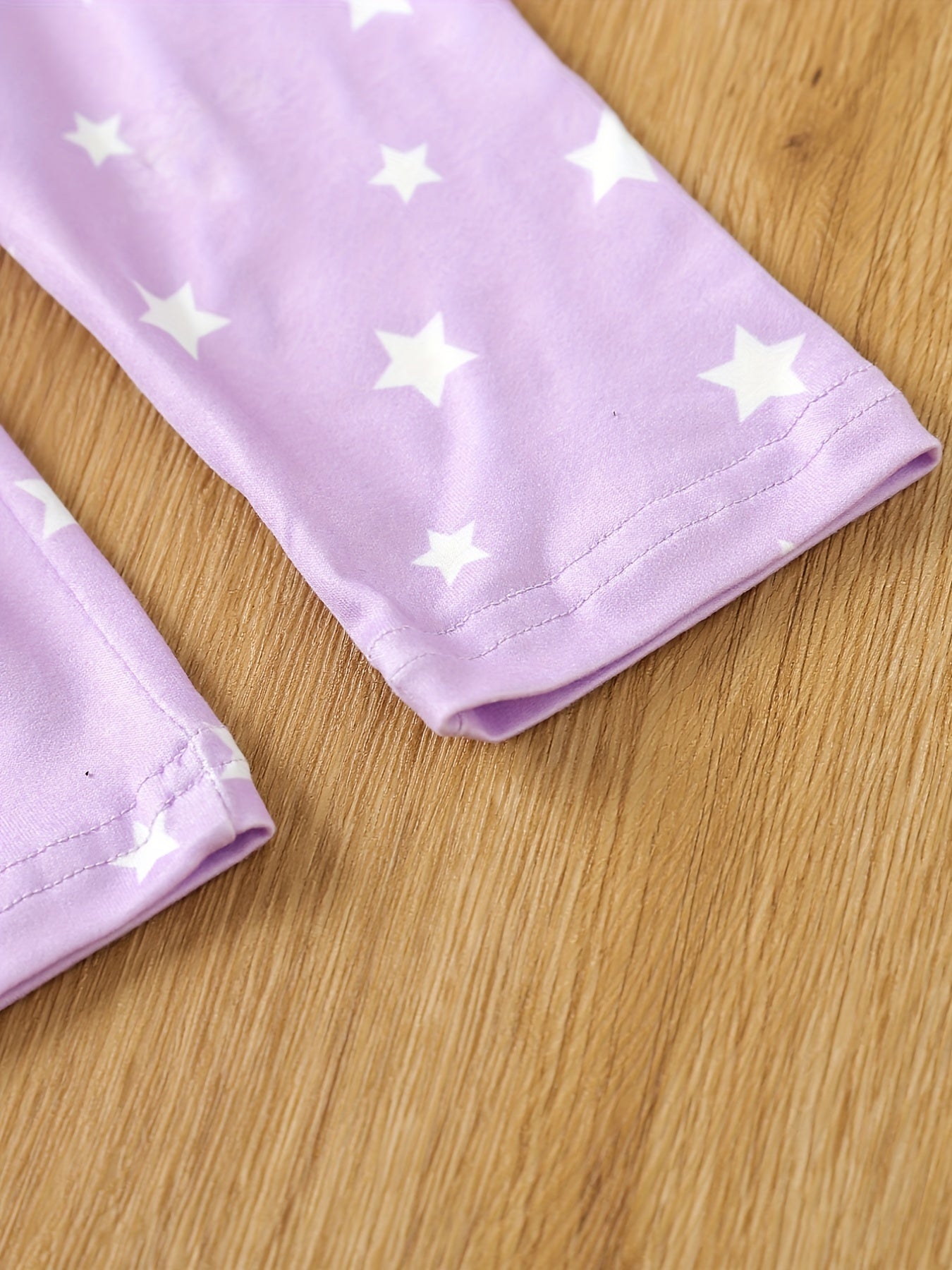 4pcs Toddler Girls Footless Leggings Cotton Stars Graphic Legging Pants
