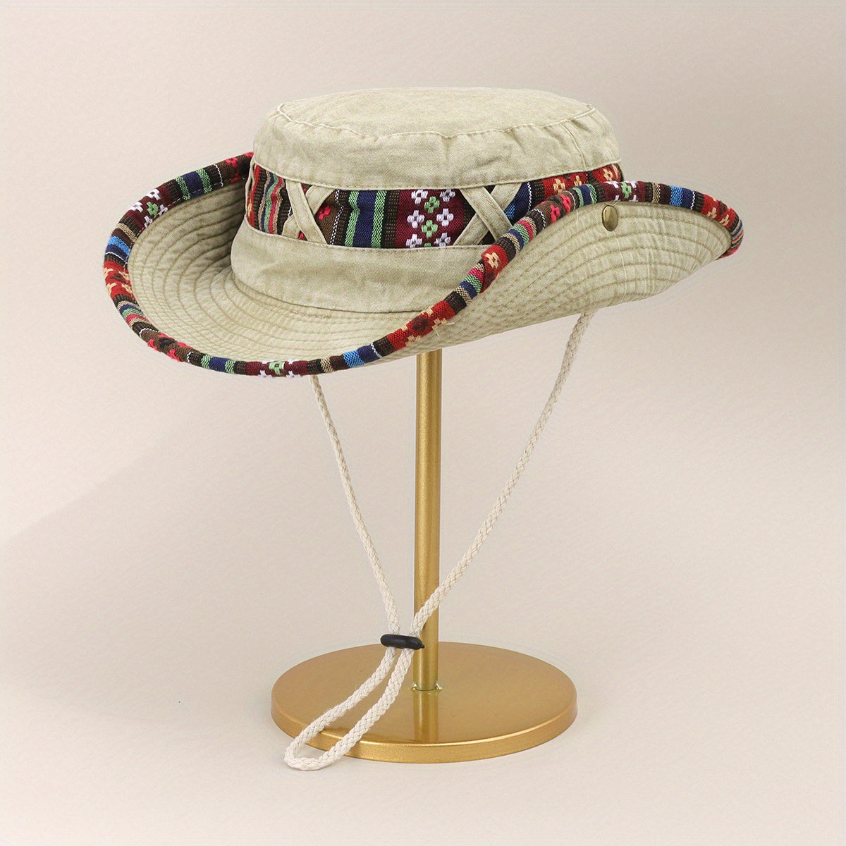Vintage Distressed Boonie Hat Outdoor Fishing Sun Hat