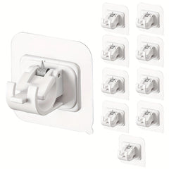 4pcs Self Adhesive Wall Hooks for Shower Curtains No Drilling Required