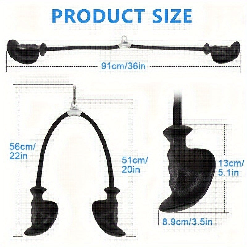 Tricep Training Rope 36in Cable Attachment for Pulley System Gym Home