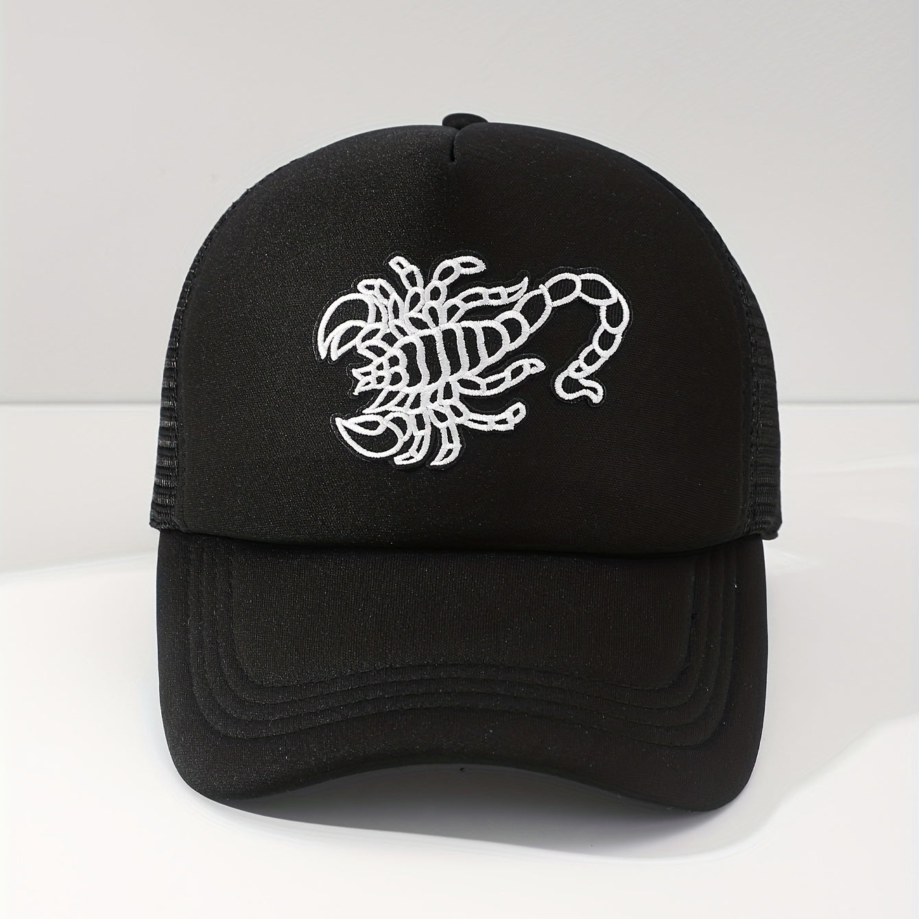 Men's Scorpion Print Mesh Baseball Cap