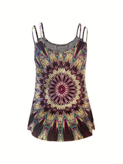 Graphic Print Tank Top for Women Cute Casual Sleeveless Shirt