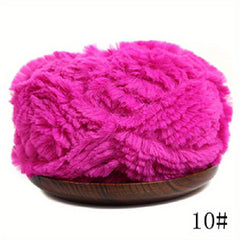 3pcs Mink Fur Faux Eyelash Yarn for Crochet DIY 50g